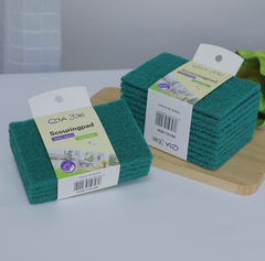 Sét 5 Miếng bọt biển nhám Xanh cọ rửa chén bát xoong nồi lau dầu chống dính vệ sinh cọ rửa đa năng L0453