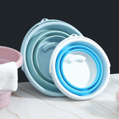 Xô nhựa silicon 10L gấp gọn di động rửa xe hơi câu cá ngoài trời du lịch dã ngoại xô đa năng L0513- 10L