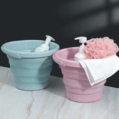 Xô nhựa silicon 10L gấp gọn di động rửa xe hơi câu cá ngoài trời du lịch dã ngoại xô đa năng L0513- 10L