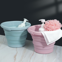 Xô nhựa silicon 10L gấp gọn di động rửa xe hơi câu cá ngoài trời du lịch dã ngoại xô đa năng L0513- 10L