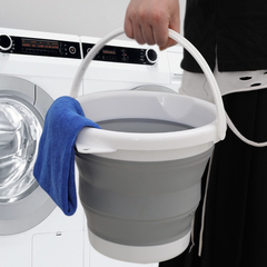 Xô nhựa silicon 10L gấp gọn di động rửa xe hơi câu cá ngoài trời du lịch dã ngoại xô đa năng L0513- 10L