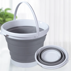 Xô nhựa silicon 10L gấp gọn di động rửa xe hơi câu cá ngoài trời du lịch dã ngoại xô đa năng L0513- 10L