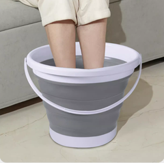 Xô nhựa silicon 10L gấp gọn di động rửa xe hơi câu cá ngoài trời du lịch dã ngoại xô đa năng L0513- 10L