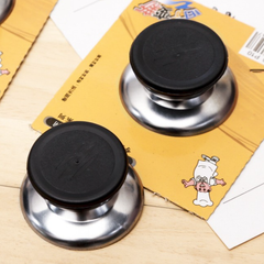 Tay cầm nắp nồi núm nắp nồi chống bỏng thông dụng bằng thép không gỉ, nút nồi hấp chảo rán L0514