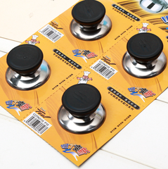 Tay cầm nắp nồi núm nắp nồi chống bỏng thông dụng bằng thép không gỉ, nút nồi hấp chảo rán L0514