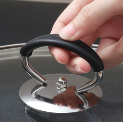 Tay cầm nắp nồi bằng thép không gỉ chống bỏng bằng nhựa dẻo chắc chắn chịu nhiệt độ cao L0531