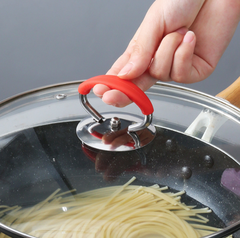 Tay cầm nắp nồi bằng thép không gỉ chống bỏng bằng nhựa dẻo chắc chắn chịu nhiệt độ cao L0531