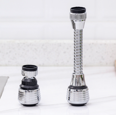 Vòi nước tăng áp xoay 360 độ kim loại, vòi sen phun áp lực mở rộng, bộ lọc tiết kiệm nước L0542/L0543