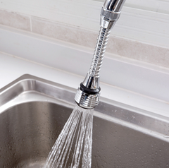Vòi nước tăng áp xoay 360 độ kim loại, vòi sen phun áp lực mở rộng, bộ lọc tiết kiệm nước L0542/L0543