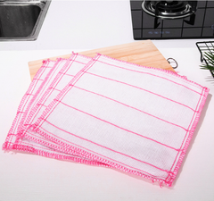 Khăn lau bát đĩa cotton nhiều lớp miếng cọ rửa nhà bếp thấm nước lau bát đĩa  giẻ lau chén dĩa sạch L0544