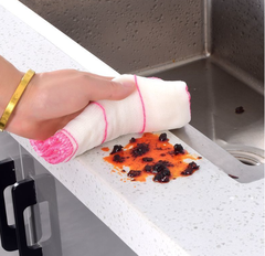 Khăn lau bát đĩa cotton nhiều lớp miếng cọ rửa nhà bếp thấm nước lau bát đĩa  giẻ lau chén dĩa sạch L0544