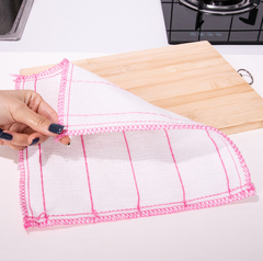 Khăn lau bát đĩa cotton nhiều lớp miếng cọ rửa nhà bếp thấm nước lau bát đĩa  giẻ lau chén dĩa sạch L0544