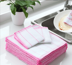 Khăn lau bát đĩa cotton nhiều lớp miếng cọ rửa nhà bếp thấm nước lau bát đĩa  giẻ lau chén dĩa sạch L0544