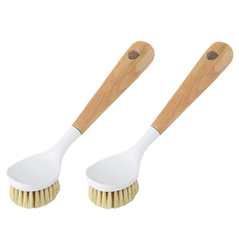 Bàn chải cọ rửa xoong nồi cán gỗ đa năng vệ sinh nhà bếp, cọ rửa nồi rửa bát đĩa L0611