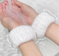 Sét 1 Đôi Vòng đeo tay chống thấm nước rửa mặt chống ướt cổ áo sàn nhà, ống tay chống ẩm thấm mồ hôi (2 Cái) L0612