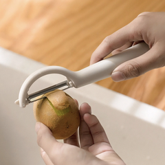 Dao gọt vỏ trái cây bằng thép không gỉ có tay cầm, dụng cụ bào gọt vỏ khoai tây củ quả nhỏ gọn L0623
