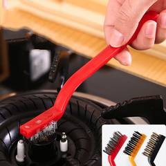 Bộ 3 chổi vệ sinh bếp gas chổi vệ sinh vòi nước khe hở đồ dùng nhà bếp chổi kim loại nhỏ L0624