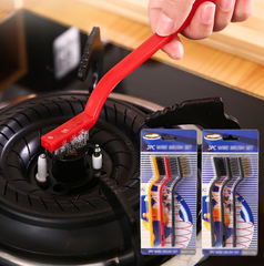 Bộ 3 chổi vệ sinh bếp gas chổi vệ sinh vòi nước khe hở đồ dùng nhà bếp chổi kim loại nhỏ L0624