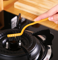 Bộ 3 chổi vệ sinh bếp gas chổi vệ sinh vòi nước khe hở đồ dùng nhà bếp chổi kim loại nhỏ L0624