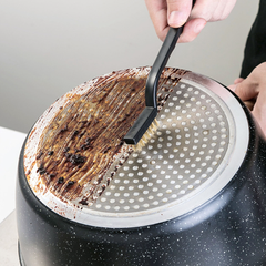 Bộ 3 chổi vệ sinh bếp gas chổi vệ sinh vòi nước khe hở đồ dùng nhà bếp chổi kim loại nhỏ L0624