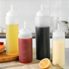Bình nhựa đựng nước sốt bóp chai nhựa đựng sốt salad chai gia vị tương ớt tương cà bóp miệng nhọn L0631