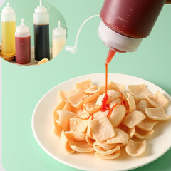 Bình nhựa đựng nước sốt bóp chai nhựa đựng sốt salad chai gia vị tương ớt tương cà bóp miệng nhọn L0631