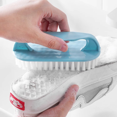 Bàn chải giặt đồ vệ sinh bàn chải chà giày chà quần áo mềm bằng nhựa có tay cầm L0652