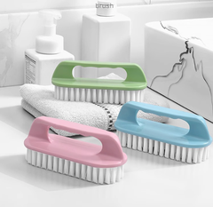 Bàn chải giặt đồ vệ sinh bàn chải chà giày chà quần áo mềm bằng nhựa có tay cầm L0652