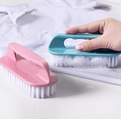 Bàn chải giặt đồ vệ sinh bàn chải chà giày chà quần áo mềm bằng nhựa có tay cầm L0652