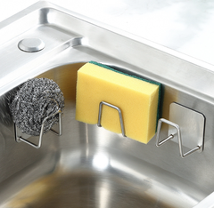 Giá để miếng rửa chén bát khăn lau bằng thép giá để đồ không cần khoan đục lỗ L0653