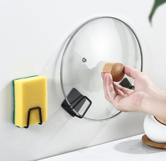 Giá để miếng rửa chén bát khăn lau bằng thép giá để đồ không cần khoan đục lỗ L0653