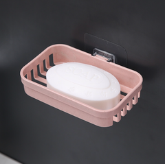 Khay đựng xà phòng nhựa lúa mạch bằng rơm lúa mì, giá đựng xà phòng không đục lỗ  treo tường L0811