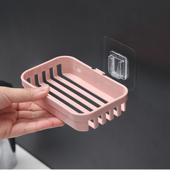 Khay đựng xà phòng nhựa lúa mạch bằng rơm lúa mì, giá đựng xà phòng không đục lỗ  treo tường L0811
