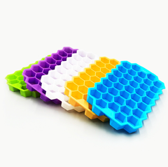 Khay đá tổ ong silicon 37 viên khuôn làm đá viên làm thạch rau câu bền bỉ L0853