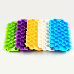 Khay đá tổ ong silicon 37 viên khuôn làm đá viên làm thạch rau câu bền bỉ L0853