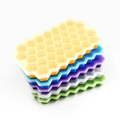 Khay đá tổ ong silicon 37 viên khuôn làm đá viên làm thạch rau câu bền bỉ L0853