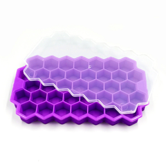 Khay đá tổ ong silicon 37 viên khuôn làm đá viên làm thạch rau câu bền bỉ L0853