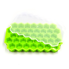 Khay đá tổ ong silicon 37 viên khuôn làm đá viên làm thạch rau câu bền bỉ L0853