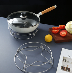 Giá để nồi hình sao 4 cánh inox giá để nồi cách nhiệt chống bỏng, giá để hấp đồ ăn L0911