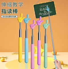 Gậy đọc chỉ bài giáo viên hình ngón tay rút gọn thanh chỉ bài dạy học cho trẻ em đọc bài L0912