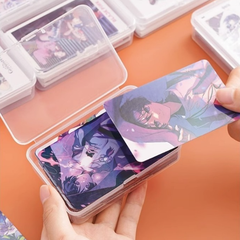 Hộp nhựa trong suốt đựng danh thiếp card visit hộp đựng thẻ game thẻ thành viên phân loại có nắp L0923