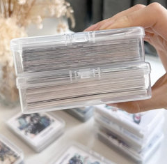 Hộp nhựa trong suốt đựng danh thiếp card visit hộp đựng thẻ game thẻ thành viên phân loại có nắp L0923
