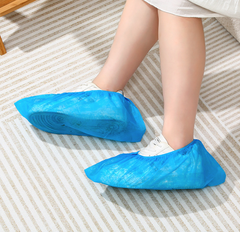 Sét 10 bao bọc giày trong nhà chống trượt dùng một lần vải không dệt chống bẩn phù hợp với mọi loại giày dép L0932