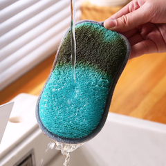 Miếng vải rửa chén bát hai mặt, miếng nhấc nồi đa năng, miếng cọ rửa khử trùng bàn chải nồi A0632