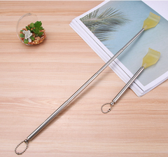 Dụng cụ cào lưng bằng thép không gỉ có thể thu vào bốn đoạn để mát xa cho người già A1057