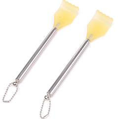 Dụng cụ cào lưng bằng thép không gỉ có thể thu vào bốn đoạn để mát xa cho người già A1057