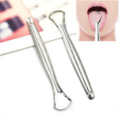 Dụng cụ cạo lưỡi inox, bàn chải vệ sinh lưỡi sạch sẽ loại bỏ vi khuẩn tránh hôi miệng A1116
