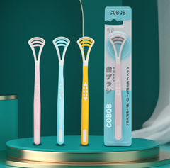 Dụng cụ cạo lưỡi bằng nhựa, bàn chải vệ sinh cạo lưỡi sạch sẽ loại bỏ vi khuẩn tránh hôi miệng A1117