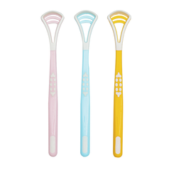 Dụng cụ cạo lưỡi bằng nhựa, bàn chải vệ sinh cạo lưỡi sạch sẽ loại bỏ vi khuẩn tránh hôi miệng A1117