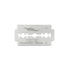 Hộp 10 Dao lưỡi lam hai mặt cạo thủ công cổ điển Lưỡi dao cạo tỉa lông mày dao cạo râu sắc bén A1123